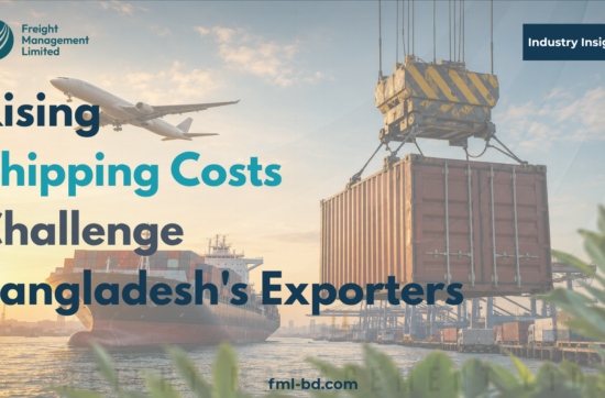 Container ship, cargo aircraft and crane handling export cargo at a seaport.